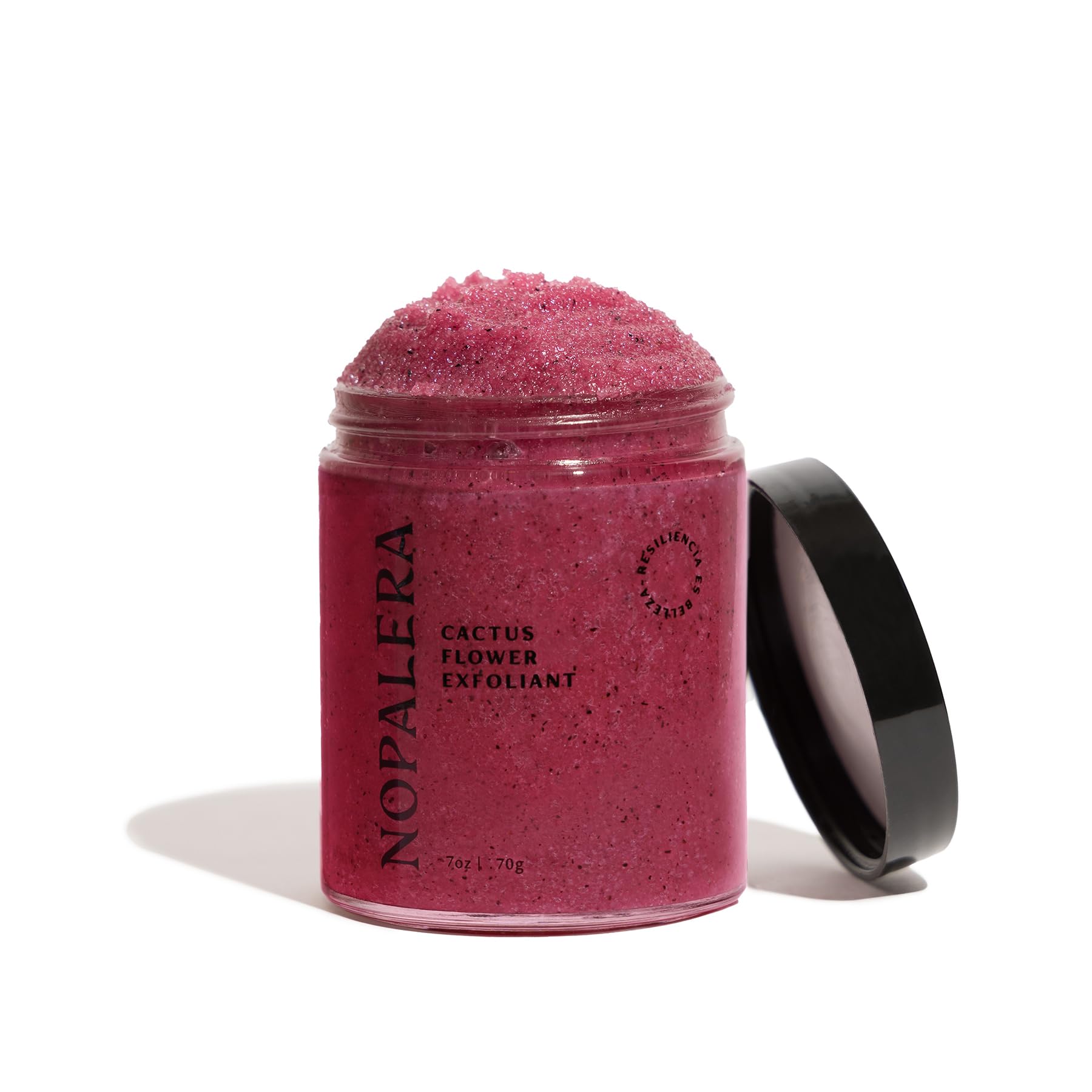 Nopalera Hibiscus Cactus Flower Exfoliant - 3-in-1 Vegan Face & Body Scrub for Deep Cleansing, Exfoliating & Moisturizing | Cruelty-Free, Natural Floral Scent, Dye-Free (6 oz) | Perfect for Sensitive Skin & Daily Skincare Routine