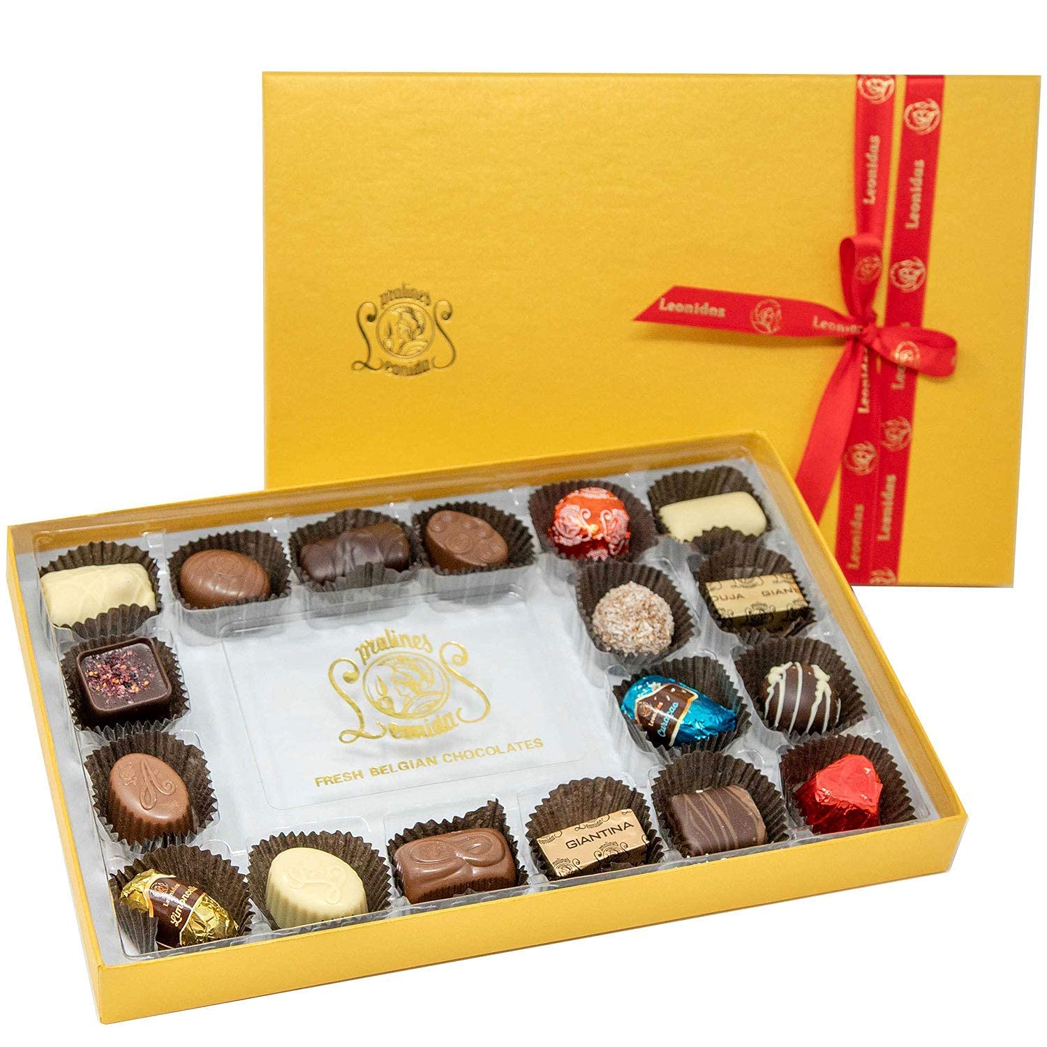 Premium Leonidas Belgian Chocolate Gift Box - 18 Piece Assorted Luxury Chocolates from Belgium | Gourmet Present for Holidays, Birthdays & Corporate Gifting