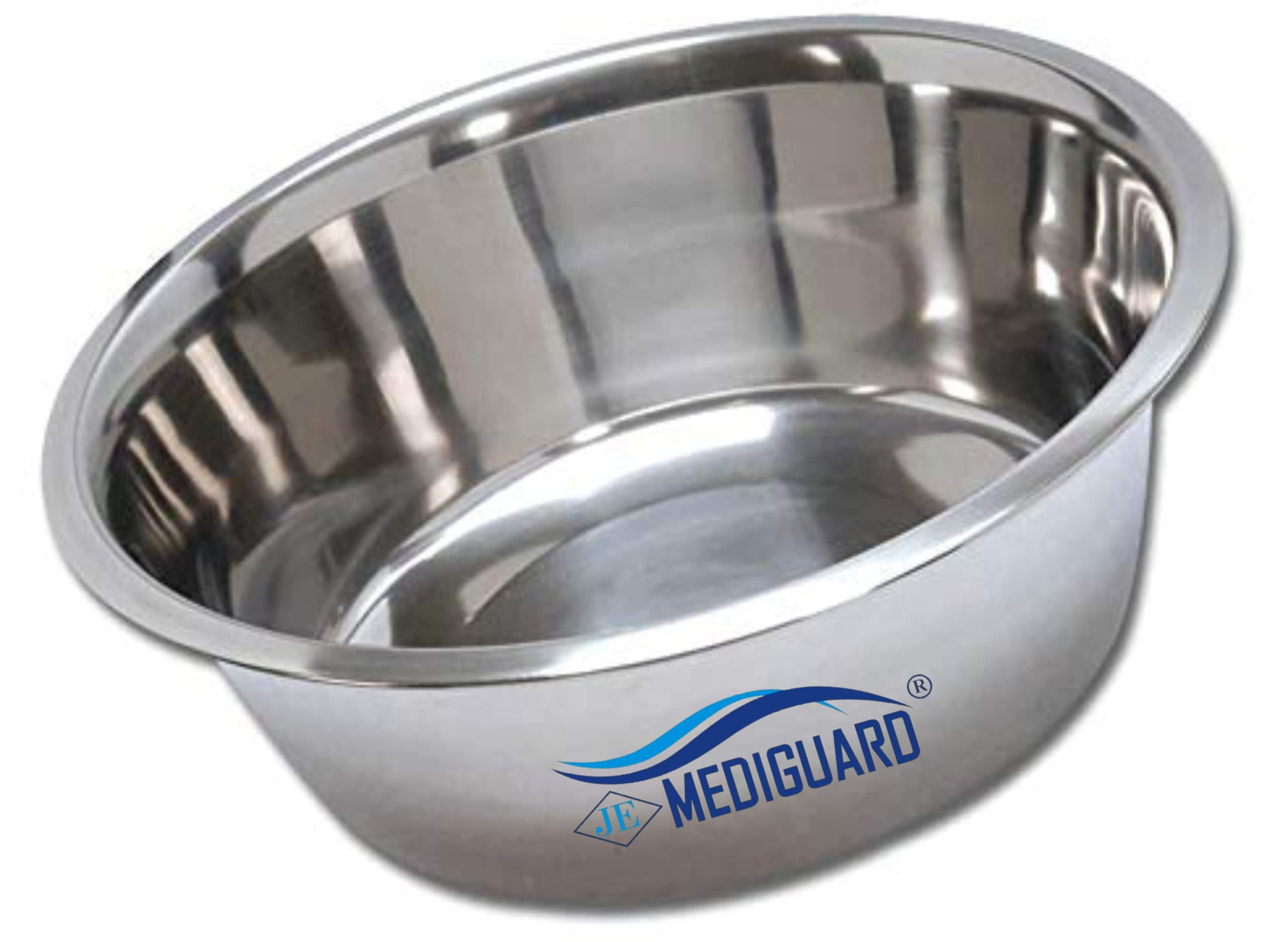 MEDIGUARD Premium Stainless Steel Lotion Basins & Surgical Bowls - Sterilizable Sponge Iodine Cup & Medical Gauze Dressing Tray (8-Piece Set) for Hospital, Clinic & First Aid Kits