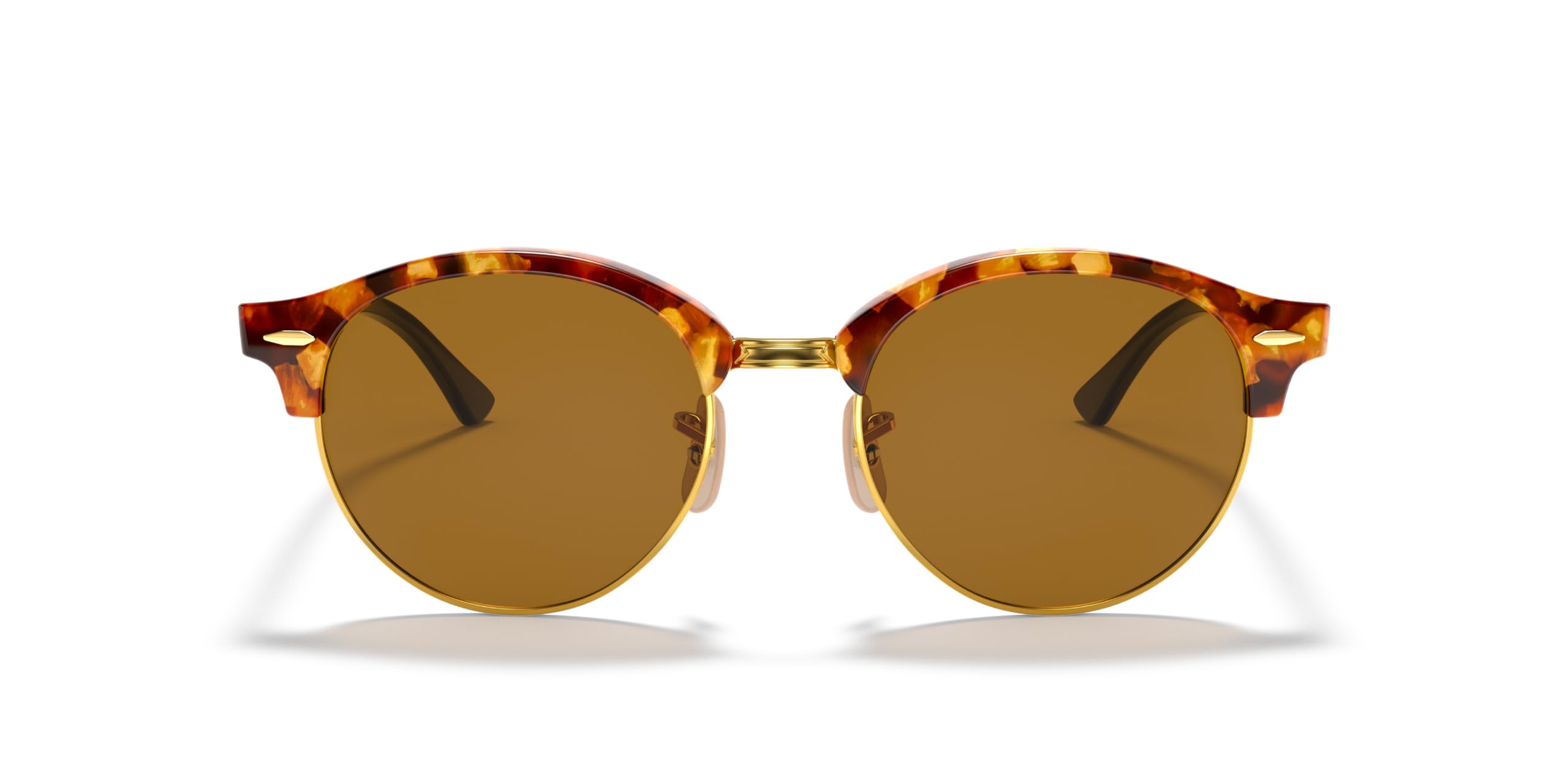 Ray-Ban RB4246 Clubround Round Polarized Sunglasses for Men & Women - UV Protection, Classic Style for Outdoor Activities, Driving, and Beach Vacations