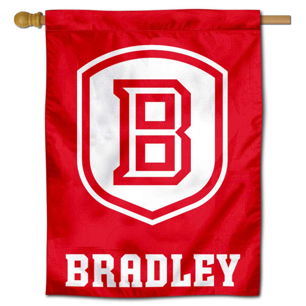 Bradley Braves House Flag Banner - College Team Spirit Outdoor Decor for Game Day, Tailgating & Home Display