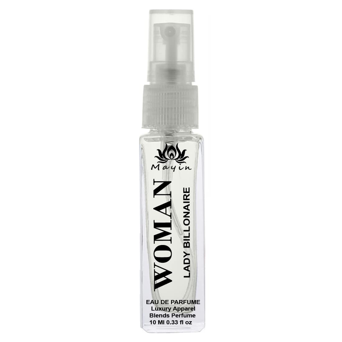 Mayin Lady Billionaire Eau De Parfum for Women - 10ml Travel Size Perfume Spray, Luxury Pocket Perfume & Clothing Fragrance | Perfect for Office, Date Night & Special Occasions