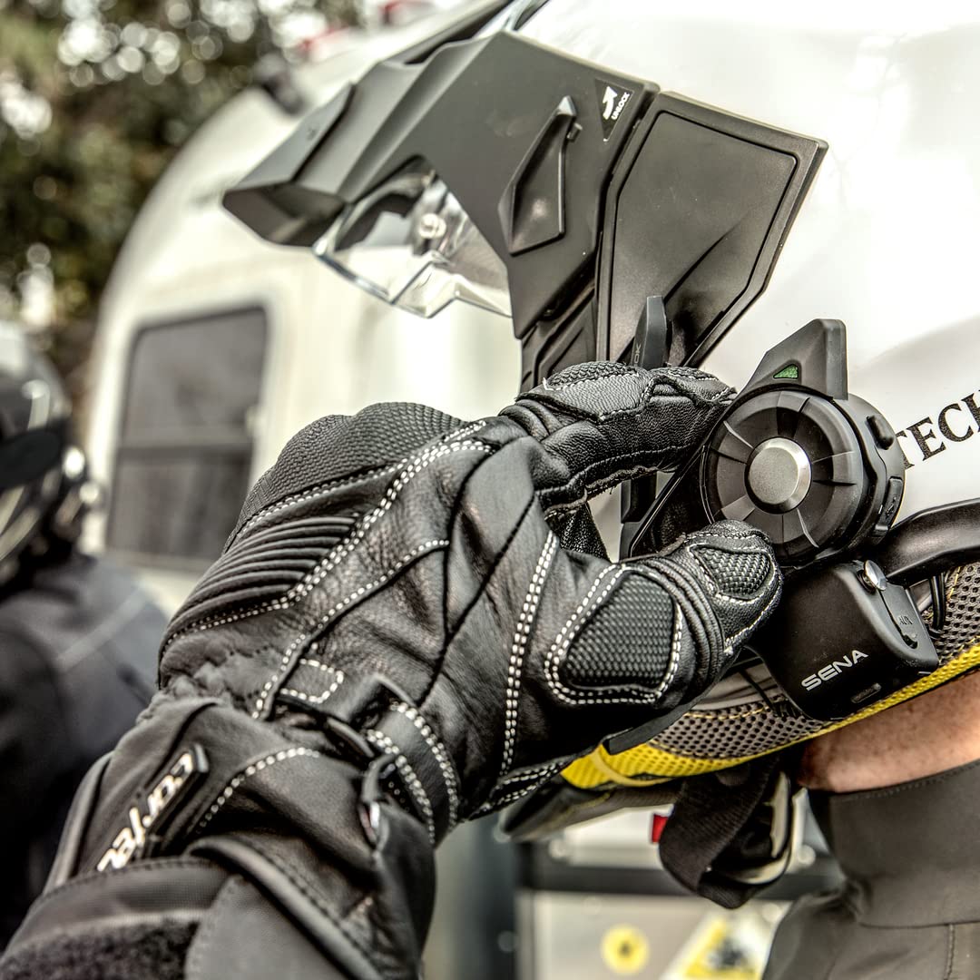 Sena 30K Motorcycle Bluetooth Headset - Black Mesh Intercom System with HD Speakers for Group Riding (Single Pack) | Perfect for Motorcycle Tours, Commuting & Adventure Riding
