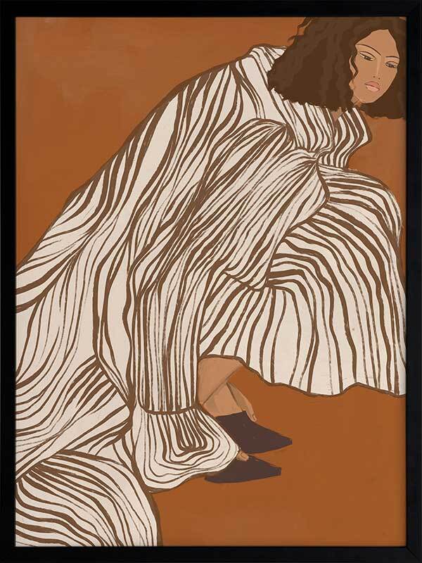 Delilah Divine Framed Art Print - Elegant Wall Decor for Living Room, Bedroom & Office - Perfect Home Decoration Gift