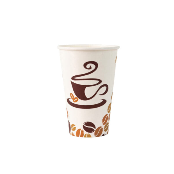 10 oz. Disposable Paper Coffee Cups - Bulk Pack of 100, Eco-Friendly Hot Beverage Containers for Office, Cafes, and Home Use