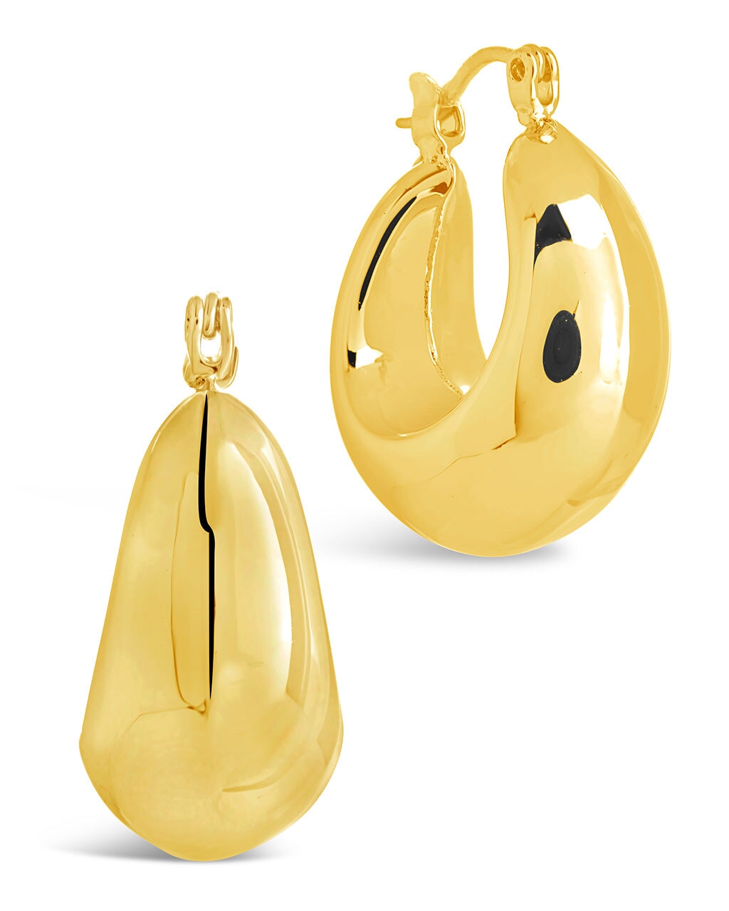 Nova Chunky Tube Hoop Earrings for Women - Trendy Gold & Silver Hollow Circle Earrings for Everyday Wear, Party & Date Night