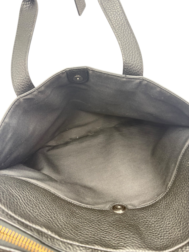 Coach Hampton Leather Day Briefcase for Men & Women | Premium Genuine Leather Work Bag | Professional Office Briefcase, Business Travel & Commuting