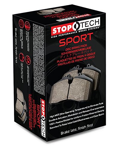 StopTech 309.07710 Rear Street Performance Brake Pads - High Friction, Low Noise for Daily Driving & Performance Cars | Perfect for City Commuting, Highway Cruising & Sporty Driving