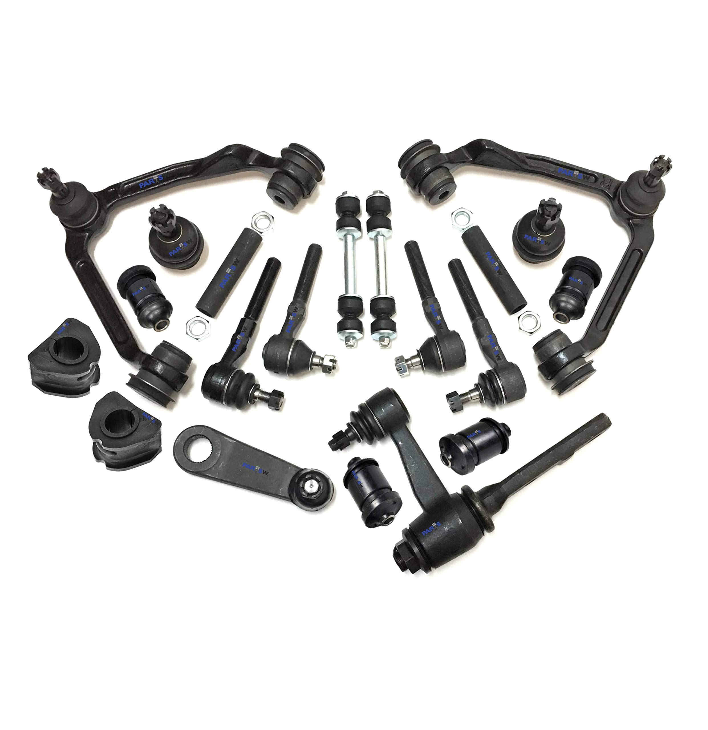20-Piece Complete Suspension Kit - Upper Control Arm, Idler Arm, 3.43