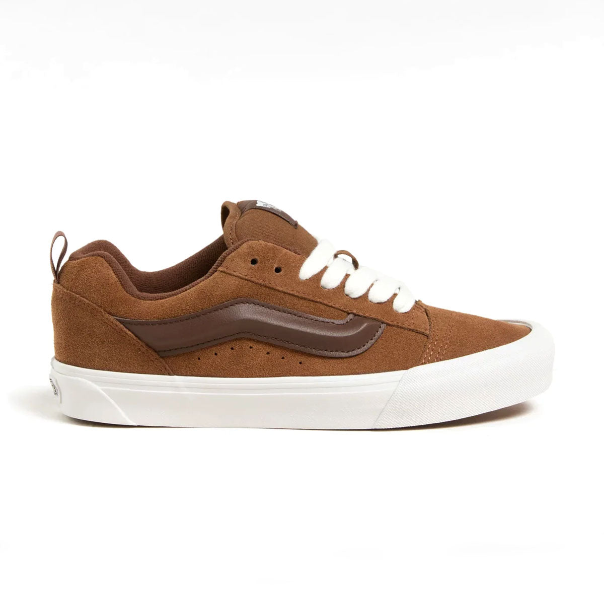 Knu Skool Classic Brown Sneakers - Retro Skate Shoes for Men & Women - Comfortable Vintage Style for Casual Wear, Street Fashion & Skateboarding