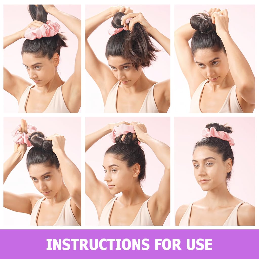 MAYCREATE® Heatless Hair Curler Set - No Heat Curling Scrunchie & Headband for Overnight Curls | Soft Sleep Hair Rollers for Women with Long Thick Hair | Perfect for Bedtime Styling & Damage-Free Waves