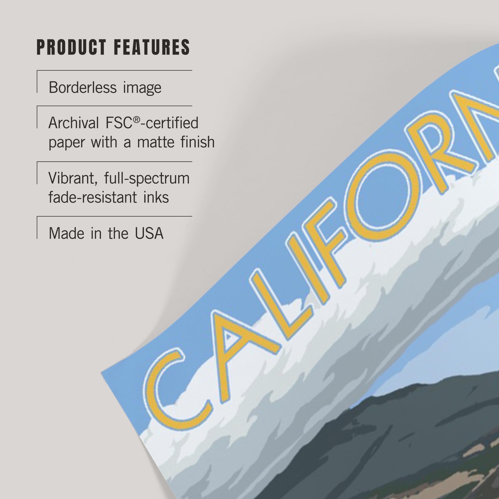 Lantern Press 16x24 Inch Giclee Art Print - California Coastal Landscape with Elegant Woman in Hat - Premium Wall Decor for Living Room, Bedroom & Office