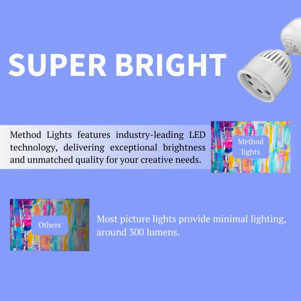 Method Lights Art Studio LED Light Bulb - 11 Color Temperature Settings with Remote Control, Dimmer & Timer - 1260 Lumens for Painting, Art Display & Home Lighting - 6 Pack (Perfect for Artists, Photographers & Creative Workspaces)