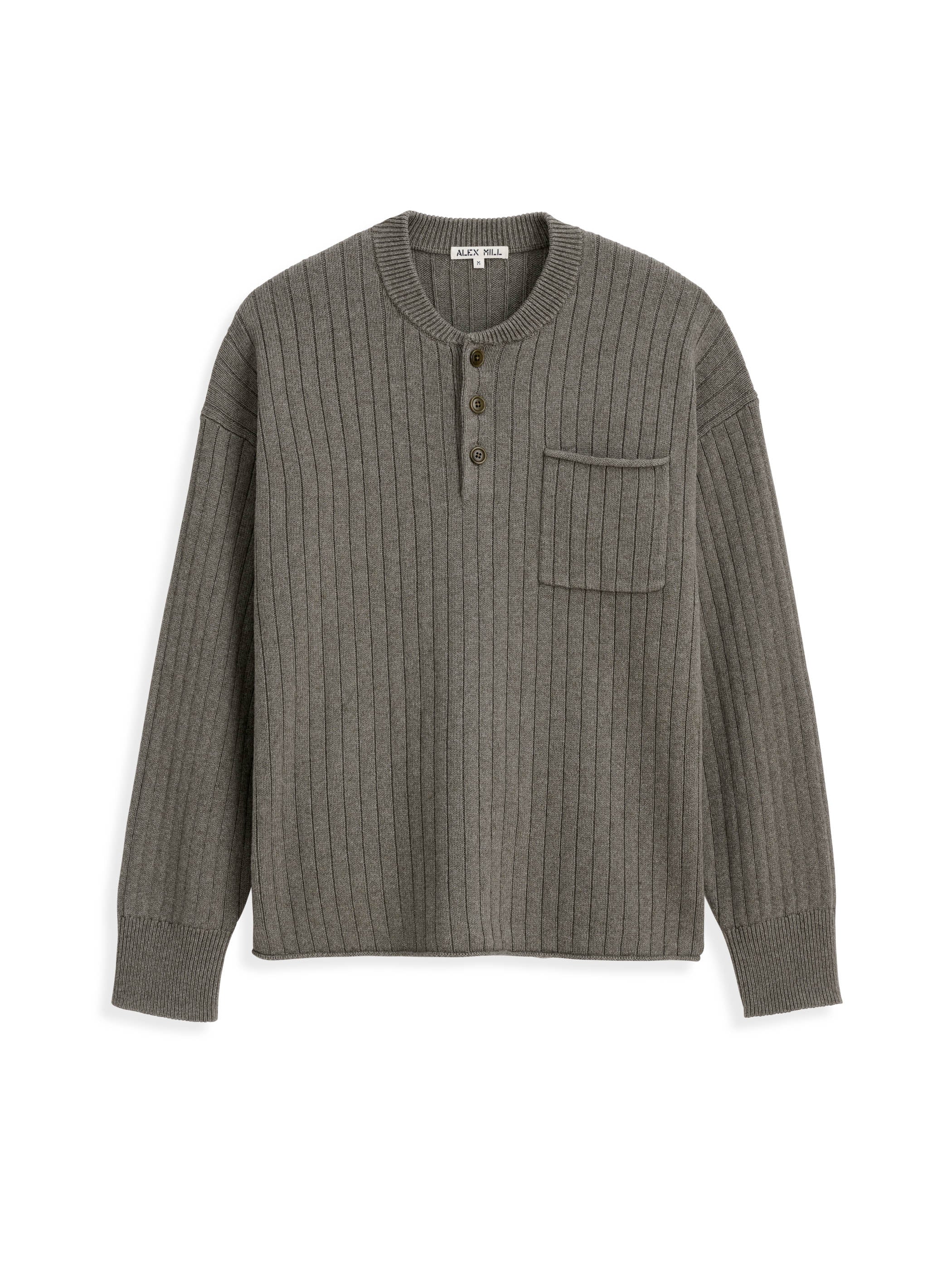 Sawyer Ribbed Henley Sweater for Men - Soft Cotton Pullover Shirt with Button Placket - Perfect for Casual Wear, Layering & Fall Outfits