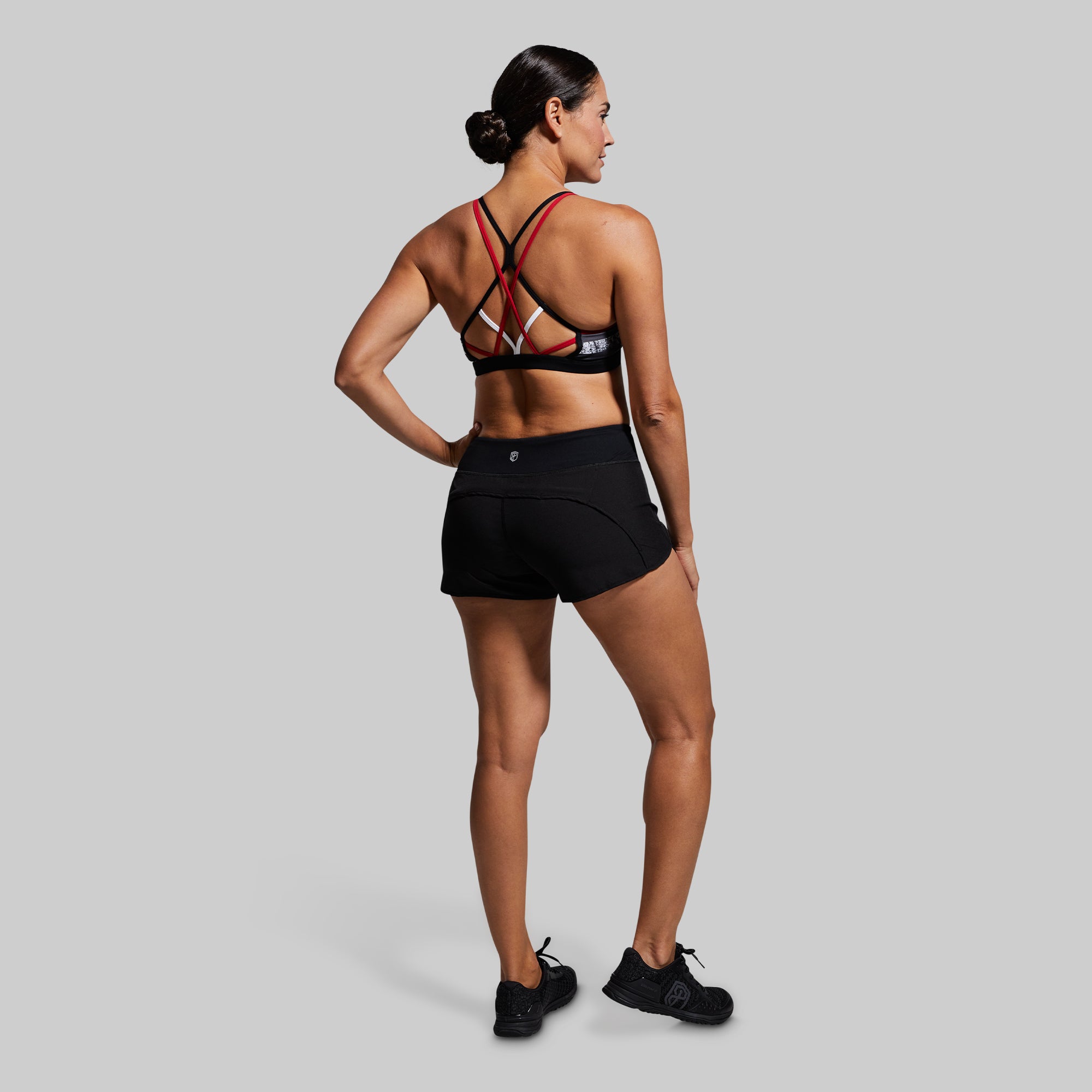 Warrior Sports Bra for Women - Thin Red Line Edition | High Support Workout Bra for Running, Yoga & Fitness | Comfortable & Breathable Activewear