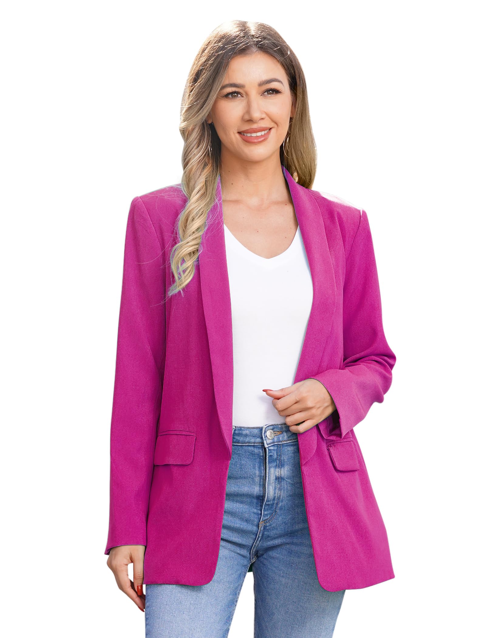 Women's Lightweight Blazer Jacket for Business Casual & Office Wear - Stylish Work Blazers with Pockets | Perfect for Professional Outfits, Meetings & Dressy Occasions