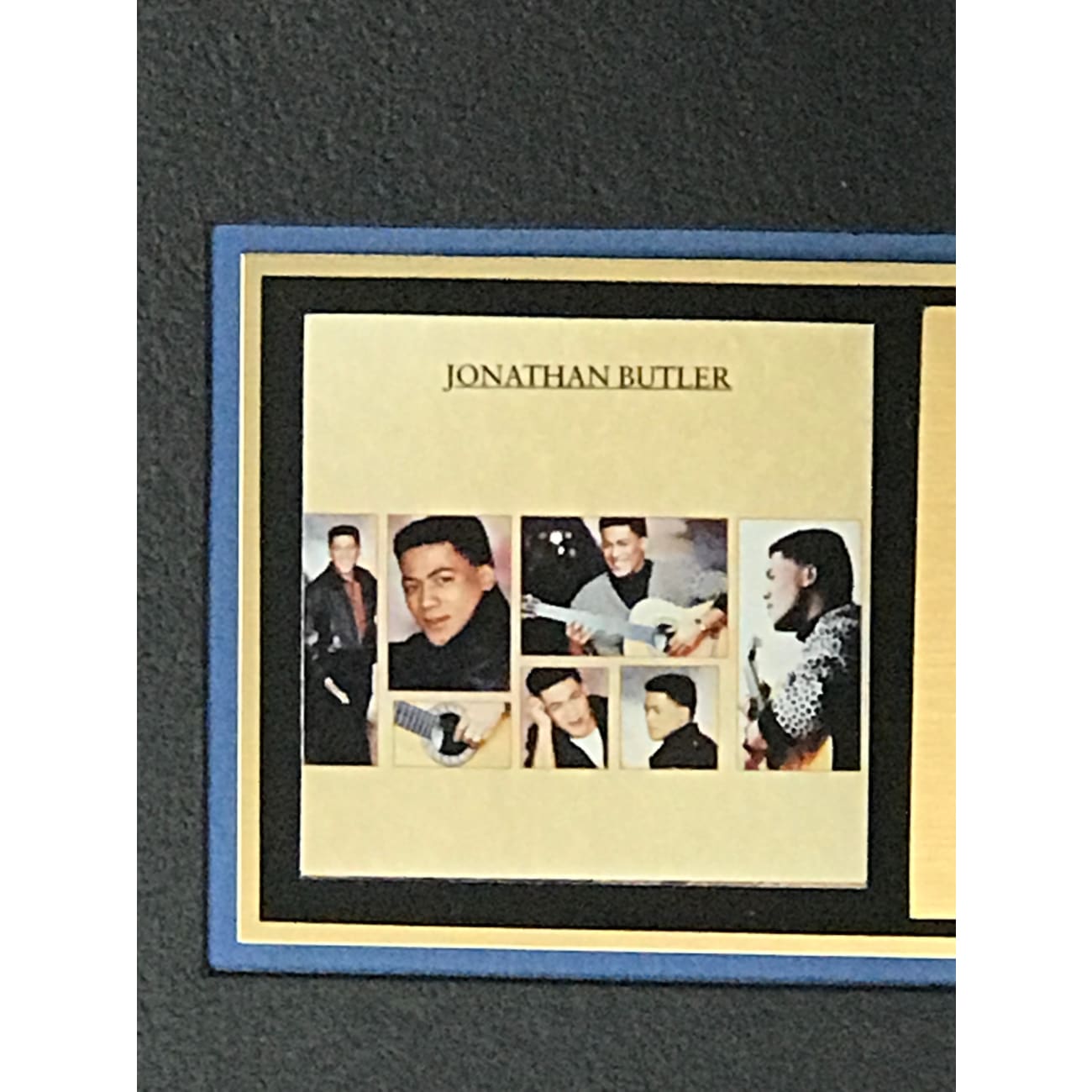 Jonathan Butler Debut RIAA Gold Album Award - Certified Music Collectible for Fans & Memorabilia Enthusiasts - Perfect for Display in Music Rooms, Home Theaters & Collector Showcases