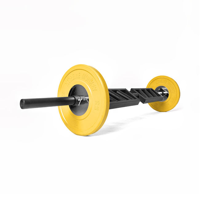 XM FITNESS Black Steel Swiss Bar Angled - Multi-Grip Barbell for Strength Training & Weightlifting - Perfect for Home Gym, CrossFit, and Powerlifting Workouts