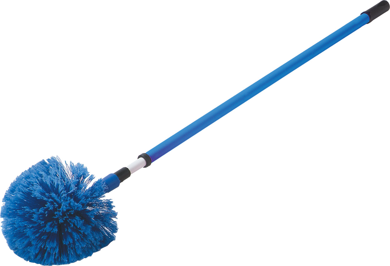 Blue Metal Telescopic Handle - Adjustable 35+ Inch Extendable Pole for Cleaning, Painting, and Window Washing | Durable Lightweight Aluminum Alloy Tool for Home & Outdoor Use