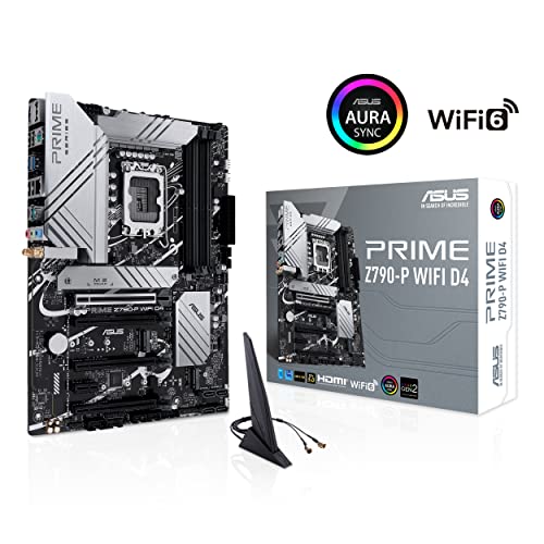 ASUS Prime Z790-A WiFi 6E ATX Motherboard - Intel LGA 1700 (14th/13th/12th Gen) | 16+1 DrMOS, PCIe 5.0, DDR5, 4x M.2 Slots, 2.5Gb LAN | Gaming PC, Workstation & Content Creation Builds