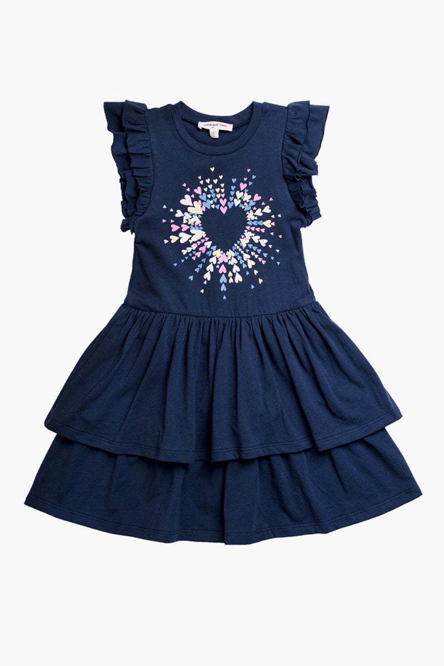 Imoga Nester Heart Girls Dress - Cute Floral Summer Dress for Toddler Girls 2-4 Years | Perfect for Birthday Parties, Family Photos & Special Occasions
