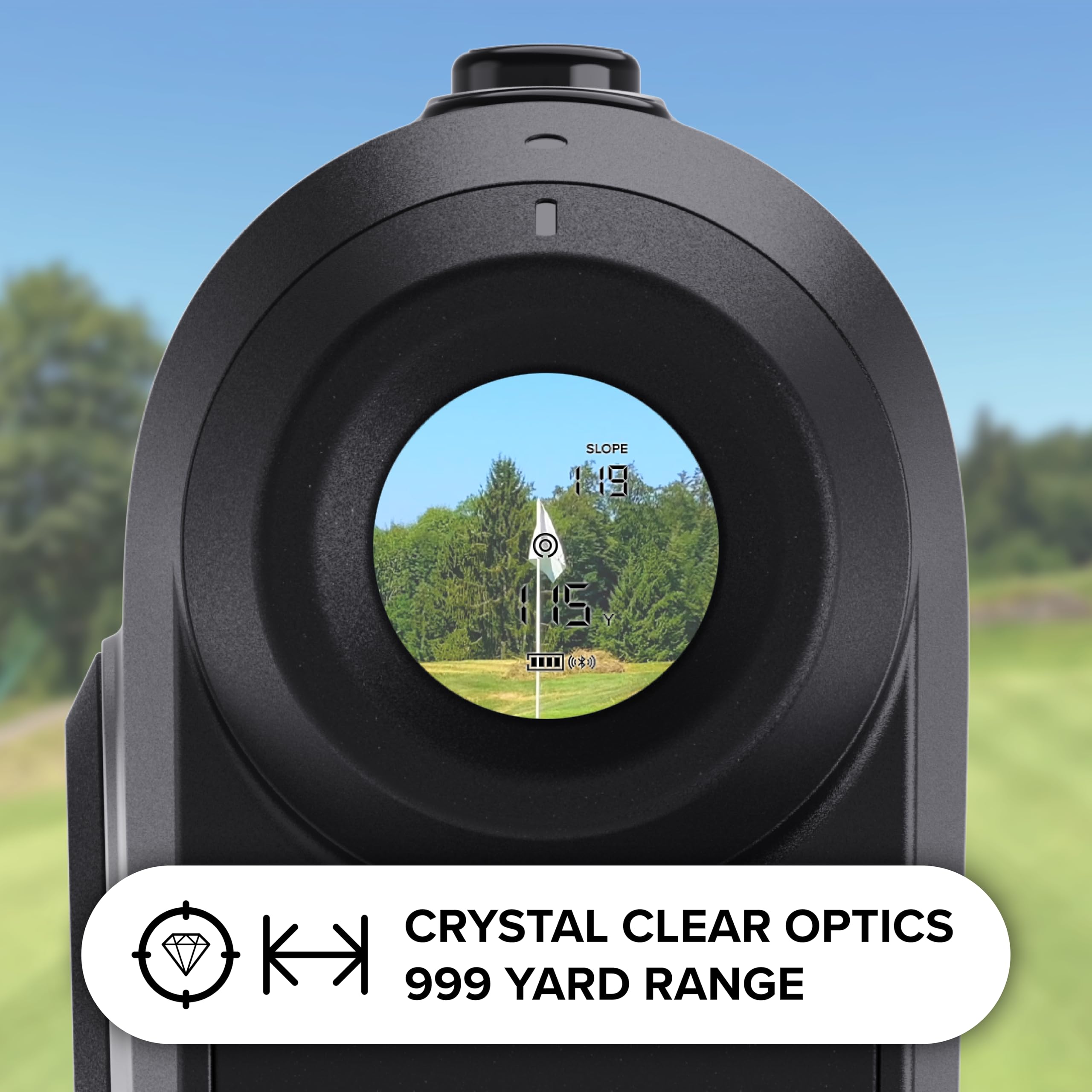 Precision Pro Titan Elite Golf Rangefinder with GPS - Tournament Legal, 999 Yard Range, Slope Switch, Magnetic Grip & Waterproof - Perfect for Golf Tournaments, Practice & Outdoor Adventures