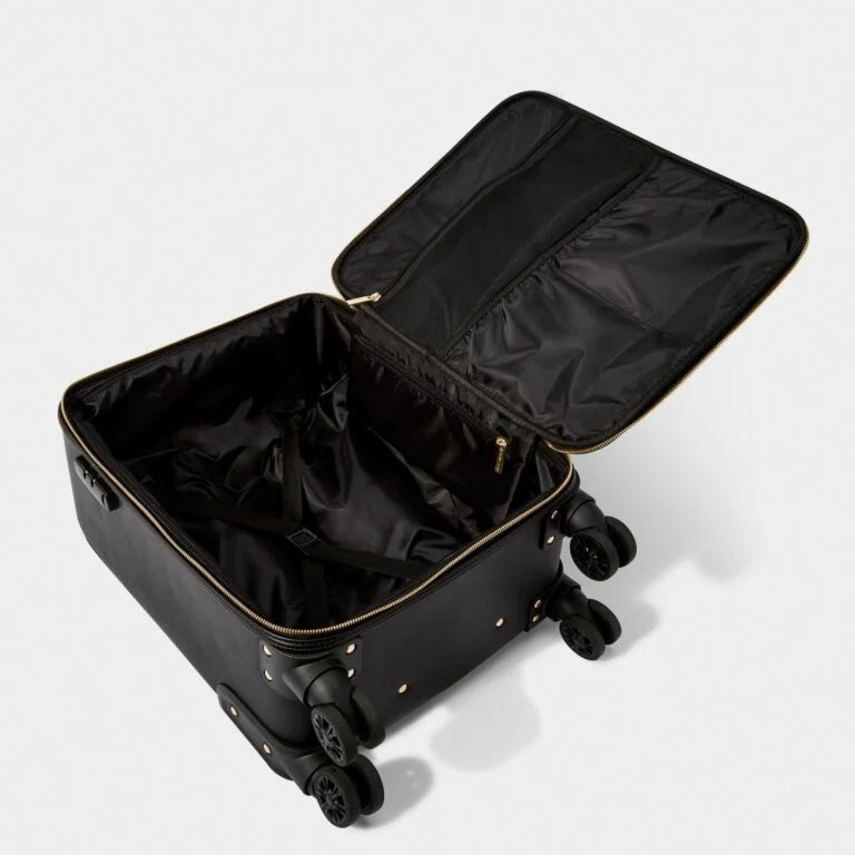 Katie Loxton Oxford Cabin Suitcase - Black | Lightweight Carry-On Luggage for Travel, Business Trips & Weekend Getaways