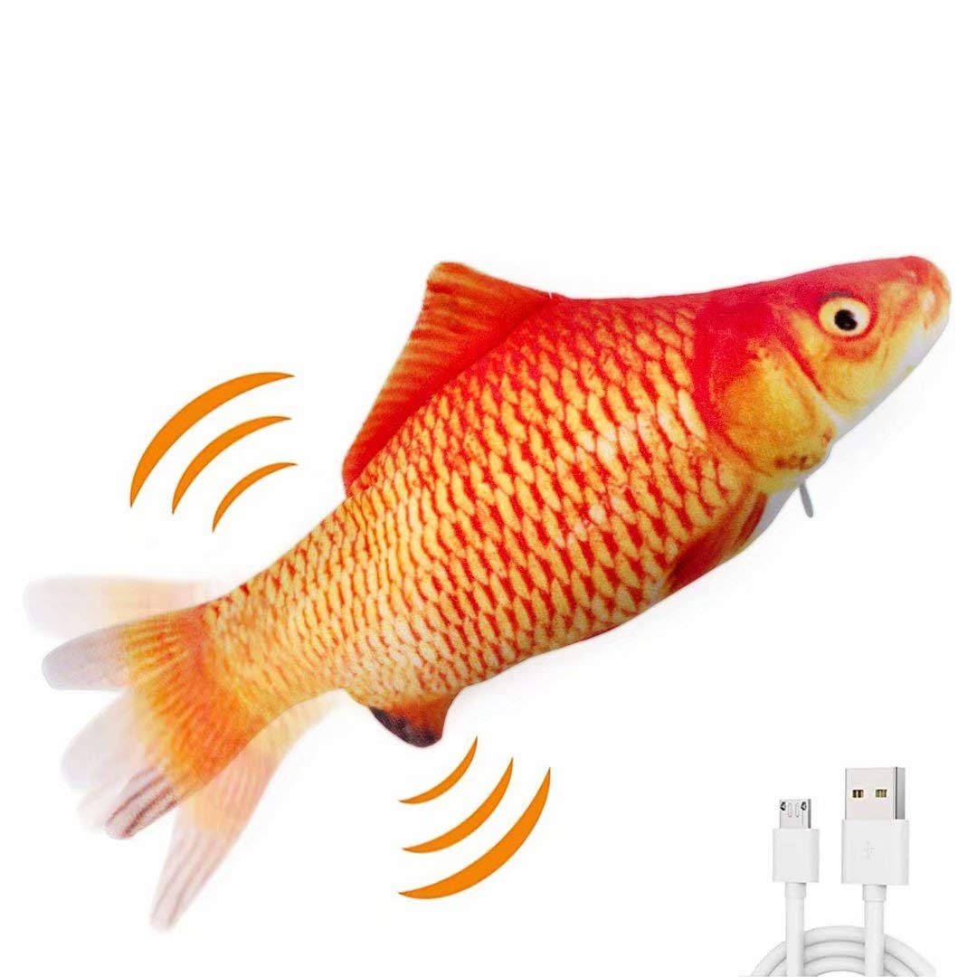 Interactive Electric Moving Fish Plush Toy - Realistic Swimming Motion for Kids, Pets & Sensory Play - Perfect for Gifts, Parties & Autism Therapy