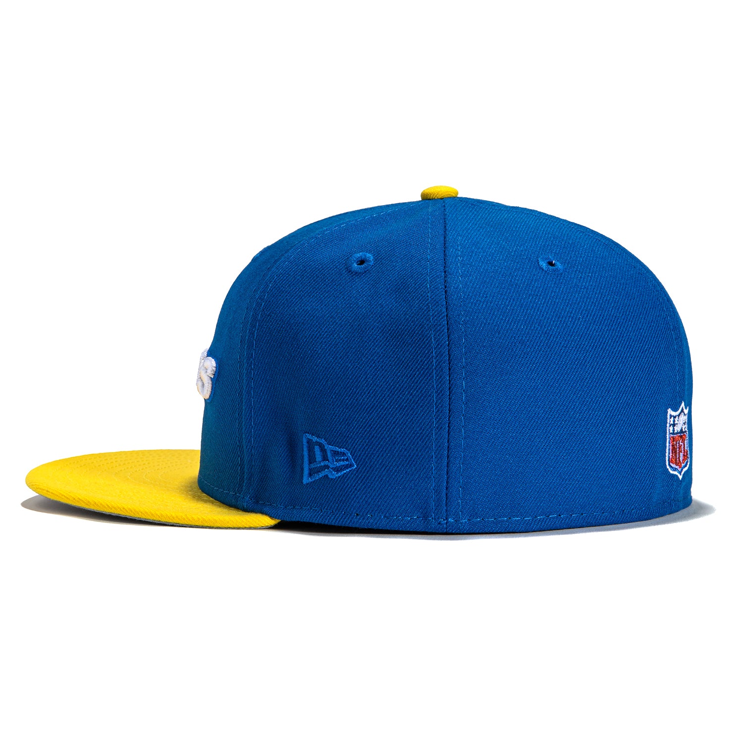 New Era 59Fifty Los Angeles Rams Logo Patch Snapback Hat - Royal & Gold Colors | Official NFL Team Cap for Football Fans & Streetwear Fashion