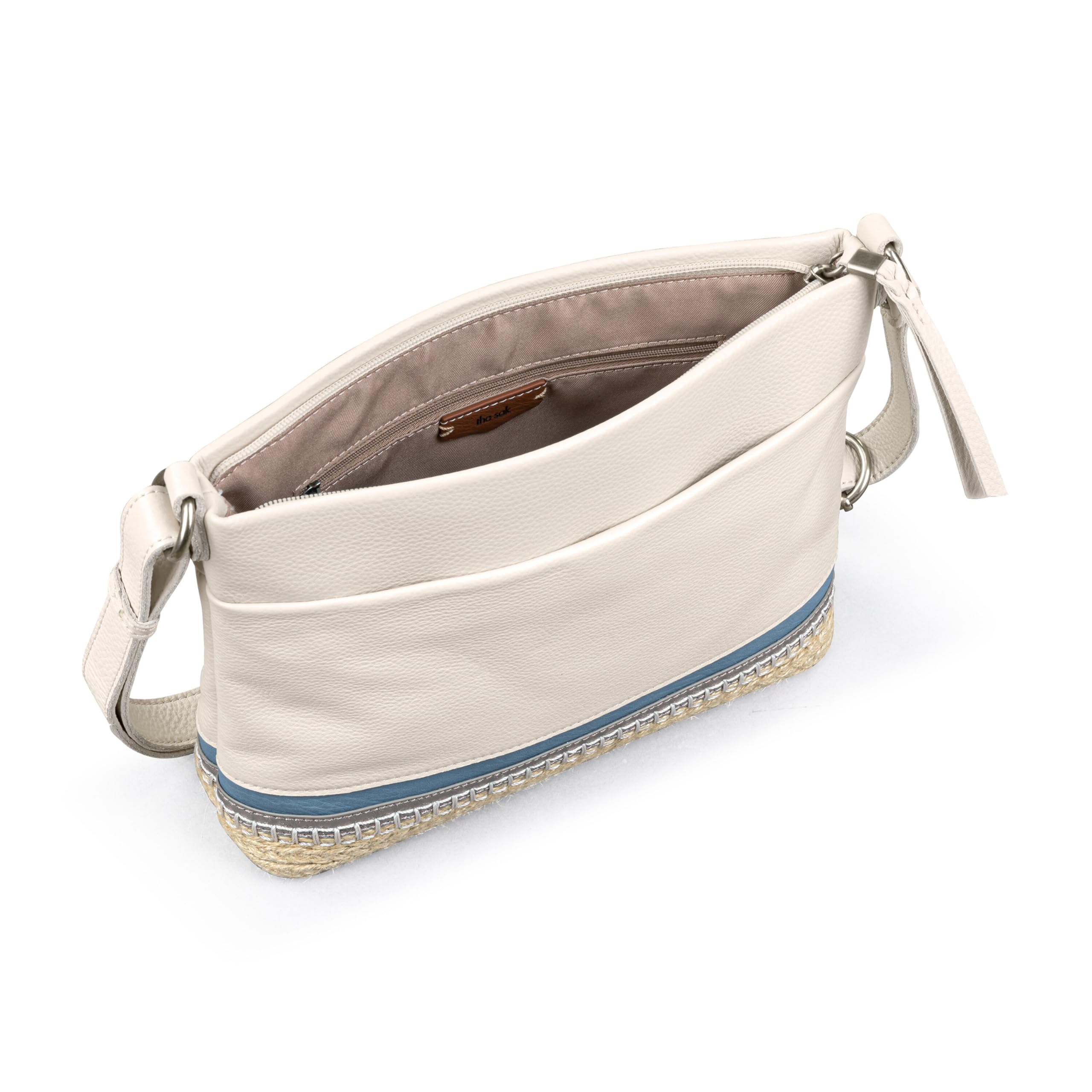 The Sak Melrose Leather Crossbody Purse for Women - Premium Genuine Leather Handbag with Zipper Closure & Adjustable Strap - Stylish Everyday & Travel Shoulder Bag - Perfect for Work, Shopping, and Date Nights