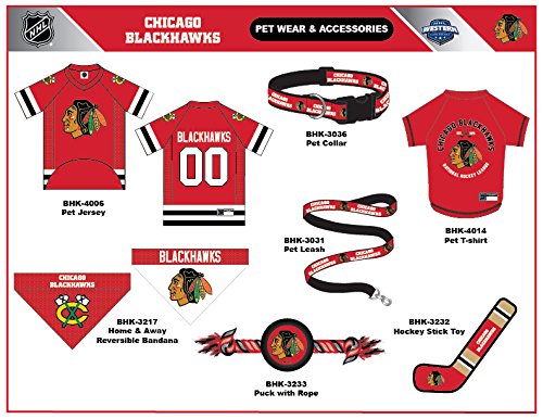 Chicago Blackhawks NHL Pet Jersey for Dogs & Cats - X-Small Hockey Fan Outfit | Perfect for Game Day, Pet Costume Parties & Team Spirit Photos
