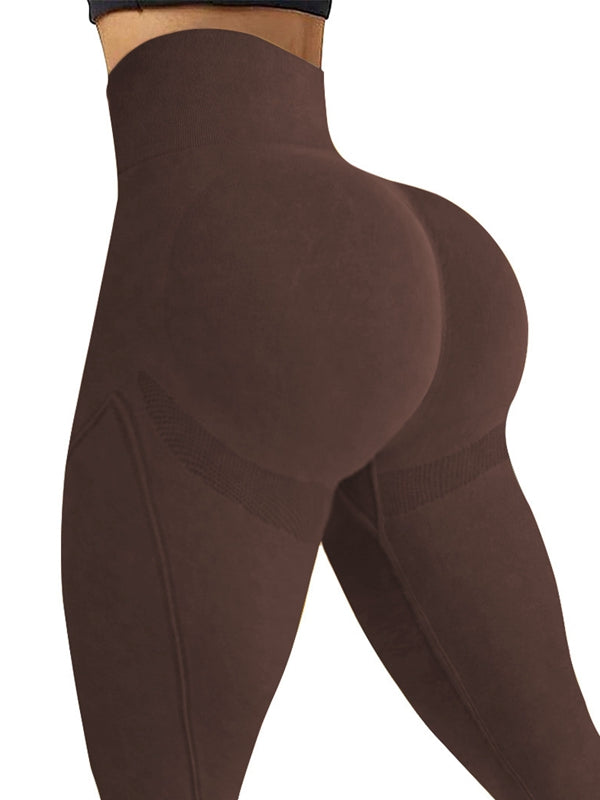 ZASUWA Women's High Waisted Seamless Scrunch Butt Lifting Leggings - Yoga, Workout & Everyday Wear