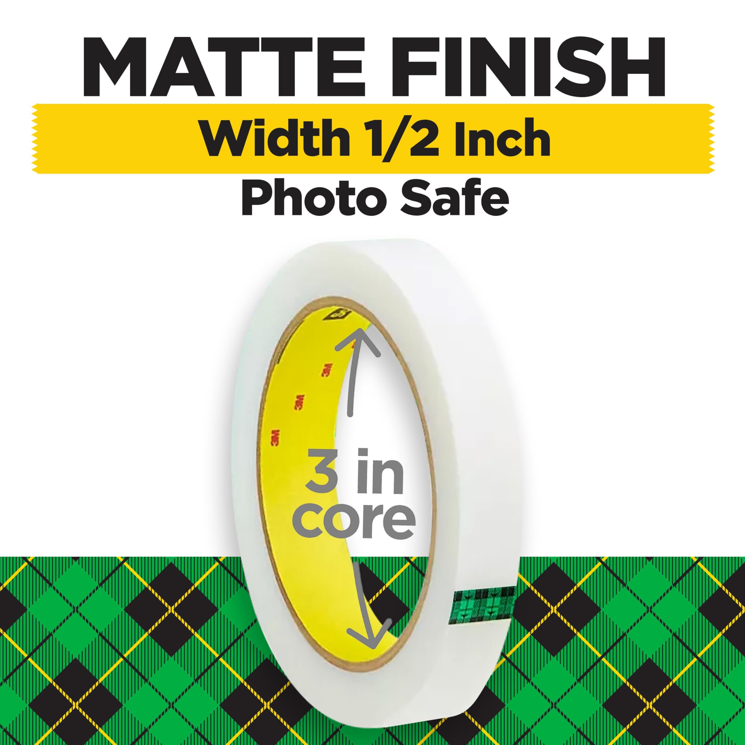 Scotch Magic Tape - Invisible & Removable, 2 Rolls - Perfect for Home Office, School, College & Classroom Supplies - Great for Gift Wrapping, Arts & Crafts, Document Repair