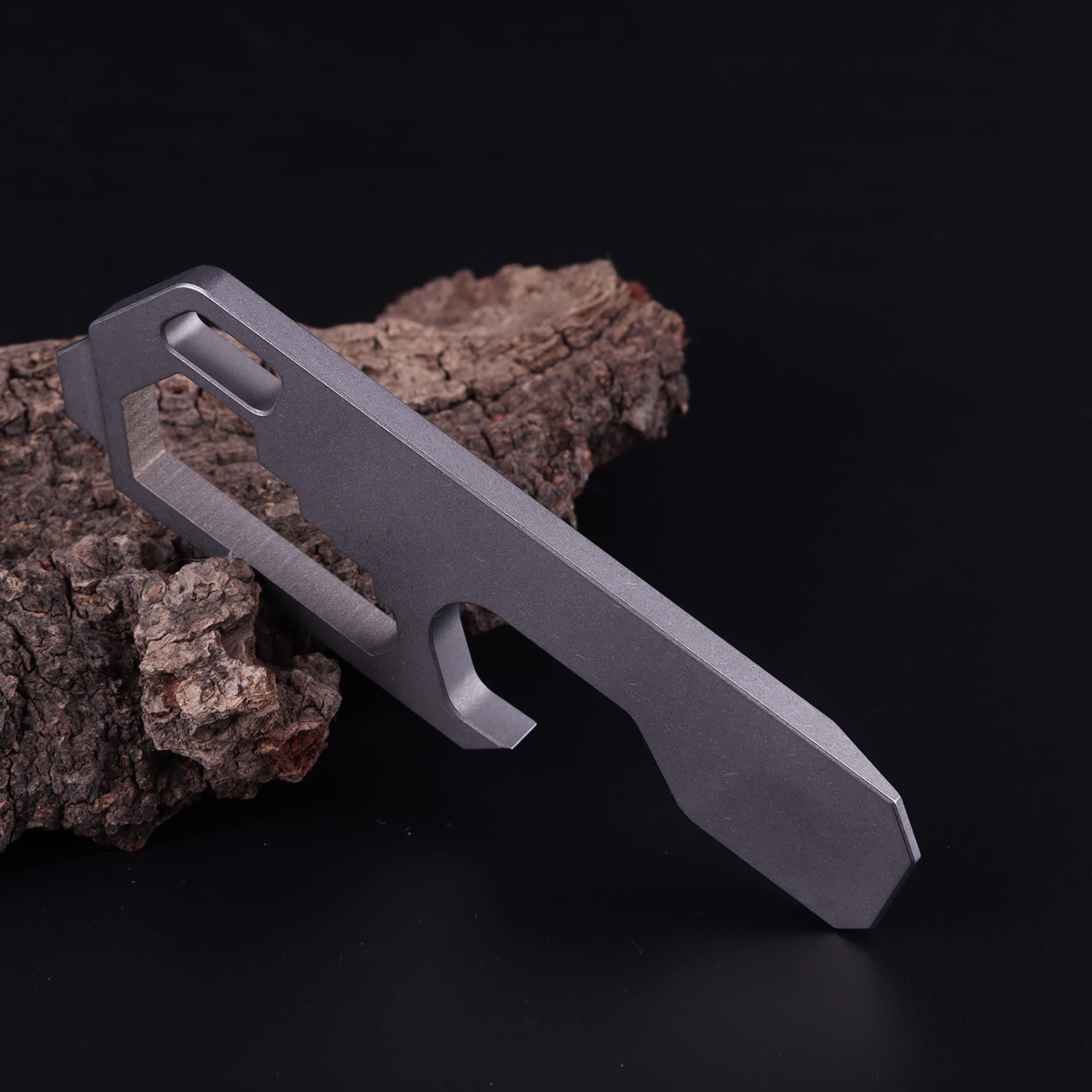 Titanium EDC Pry Bar Tool - Mini Pocket Multitool with Keychain for Outdoor, Survival & Everyday Carry (EDC) | Perfect for Camping, Hiking & DIY Projects