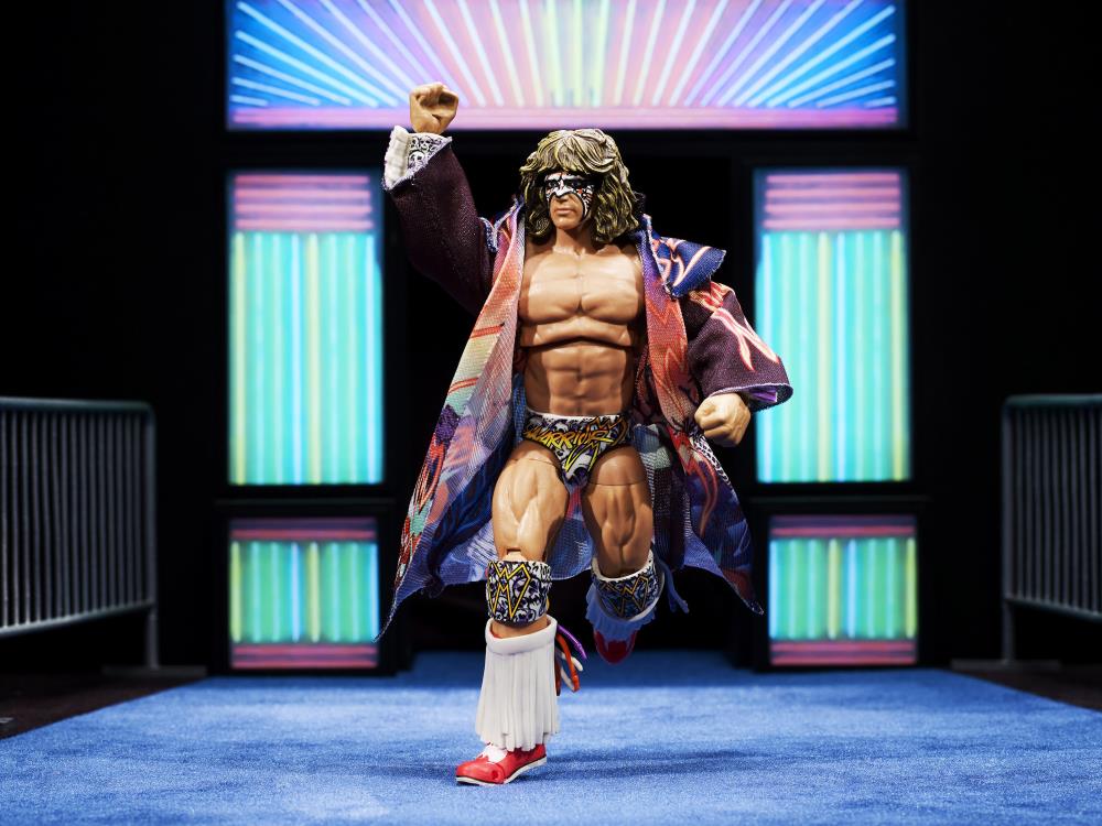 WWE Ultimate Edition Greatest Hits Ultimate Warrior Action Figure - Collectible Wrestling Toy for Fans & Display