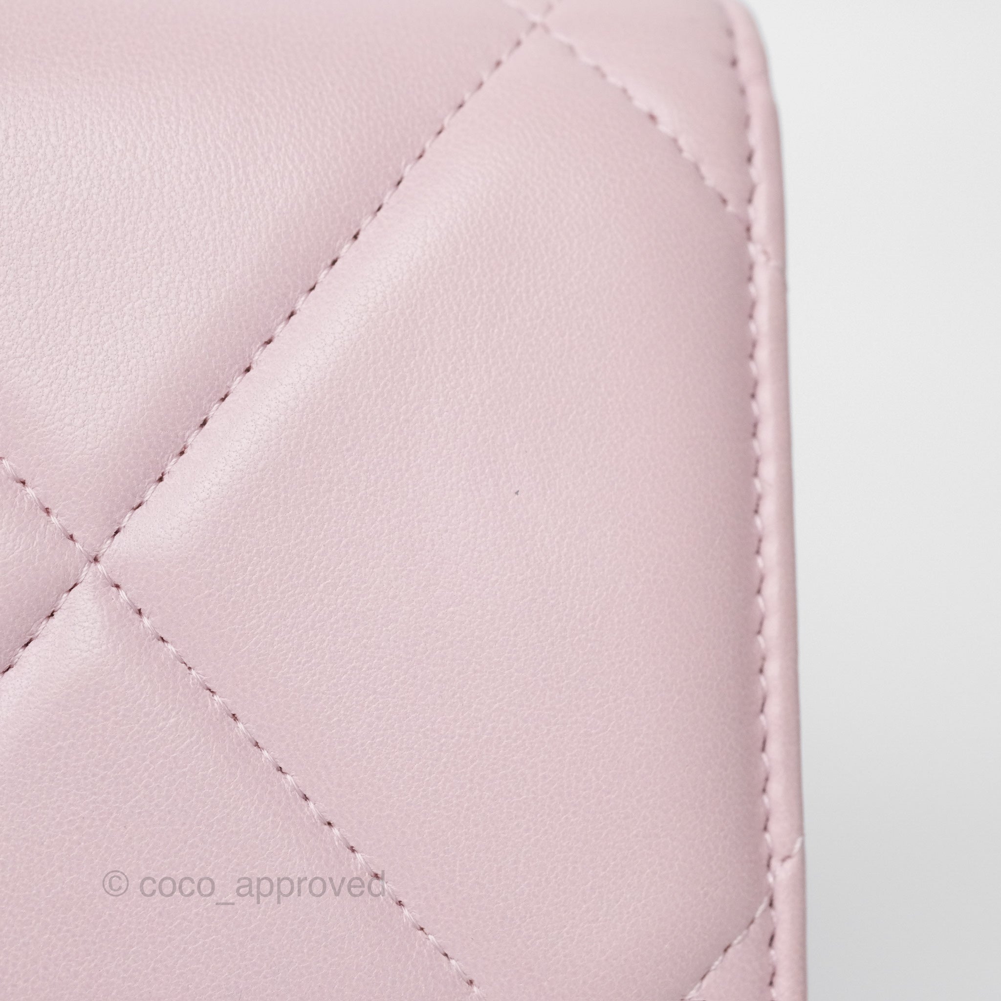 Chanel 19 Wallet on Chain WOC Light Pink Lambskin Mixed Hardware Bag - Luxury Crossbody Purse for Women | Perfect for Date Night, Shopping & Evening Events