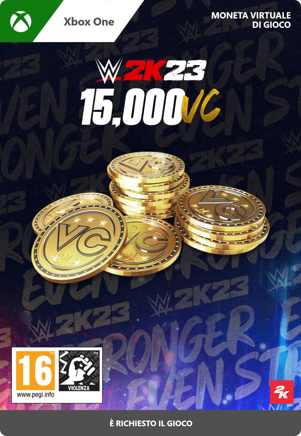 WWE 2K23: 15,000 VC Pack for Xbox One | Digital Download Code - Enhance Your Wrestling Experience with In-Game Purchases