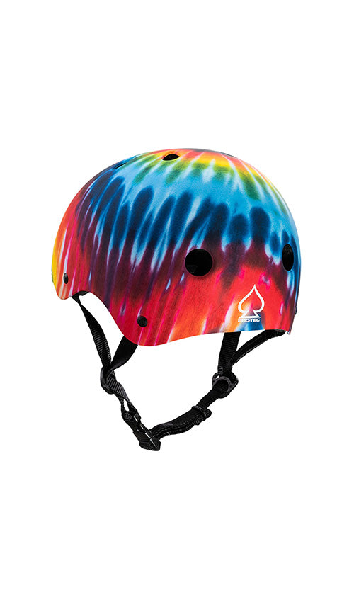 Pro Tec Classic Certified Skateboard Helmet - Tie Dye Design - CPSC Certified for Safety - Perfect for Skateboarding, BMX & Scooter Riding