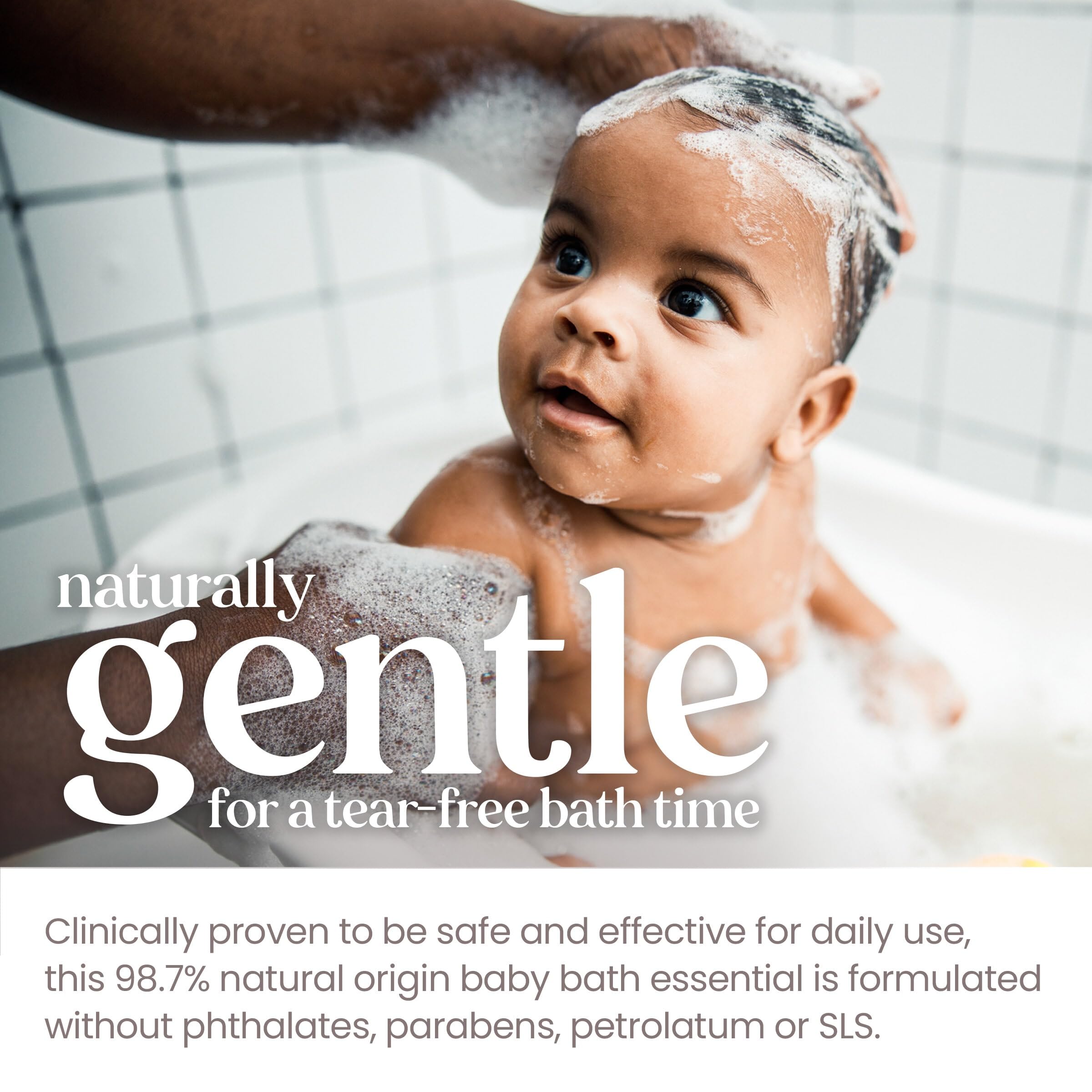 Burt's Bees Baby Shampoo & Body Wash - Tear Free, 98% Natural, Original Scent, 12 Oz (Pack of 3) - Gentle Cleansing for Newborns & Toddlers - Bath Time & Daily Care Essential
