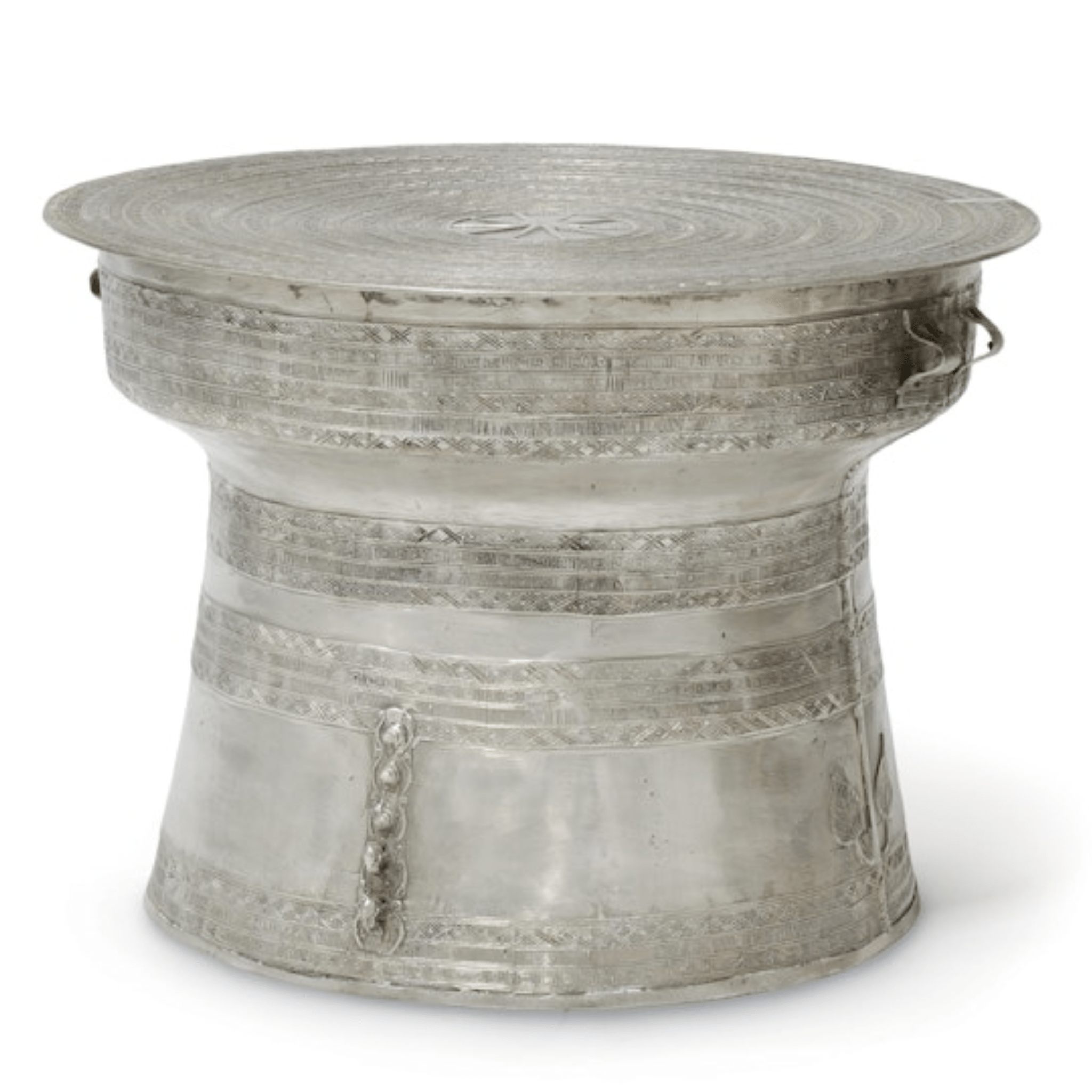 Silver Rain Outdoor Drum - Waterproof & Durable Garden Percussion Instrument for Backyard, Patio, and Camping Music Performances