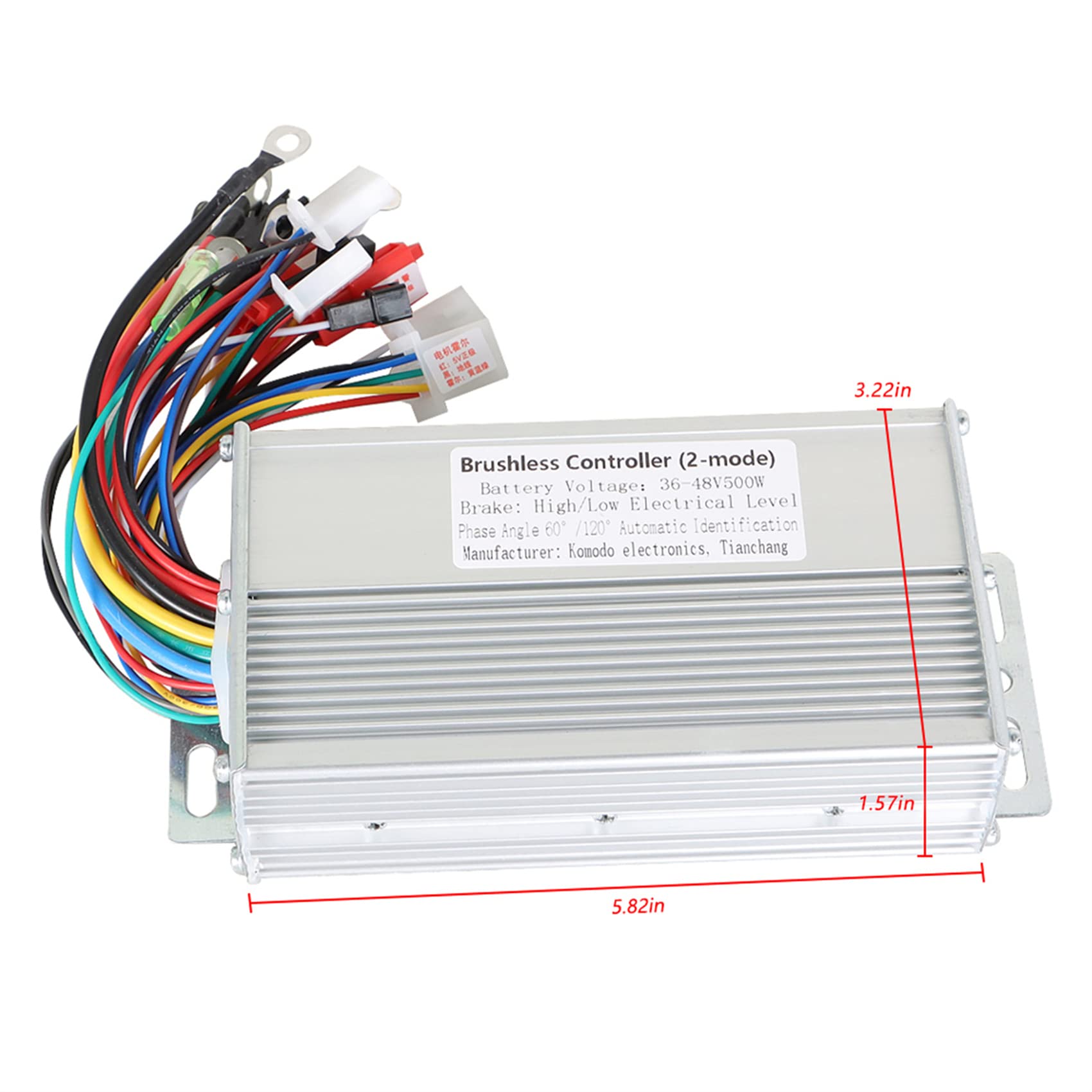 36-48V 500W Brushless Motor Speed Controller for E-Bike & Scooter - High Performance DC Motor Controller Replacement - Perfect for DIY Electric Bike and Scooter Upgrades