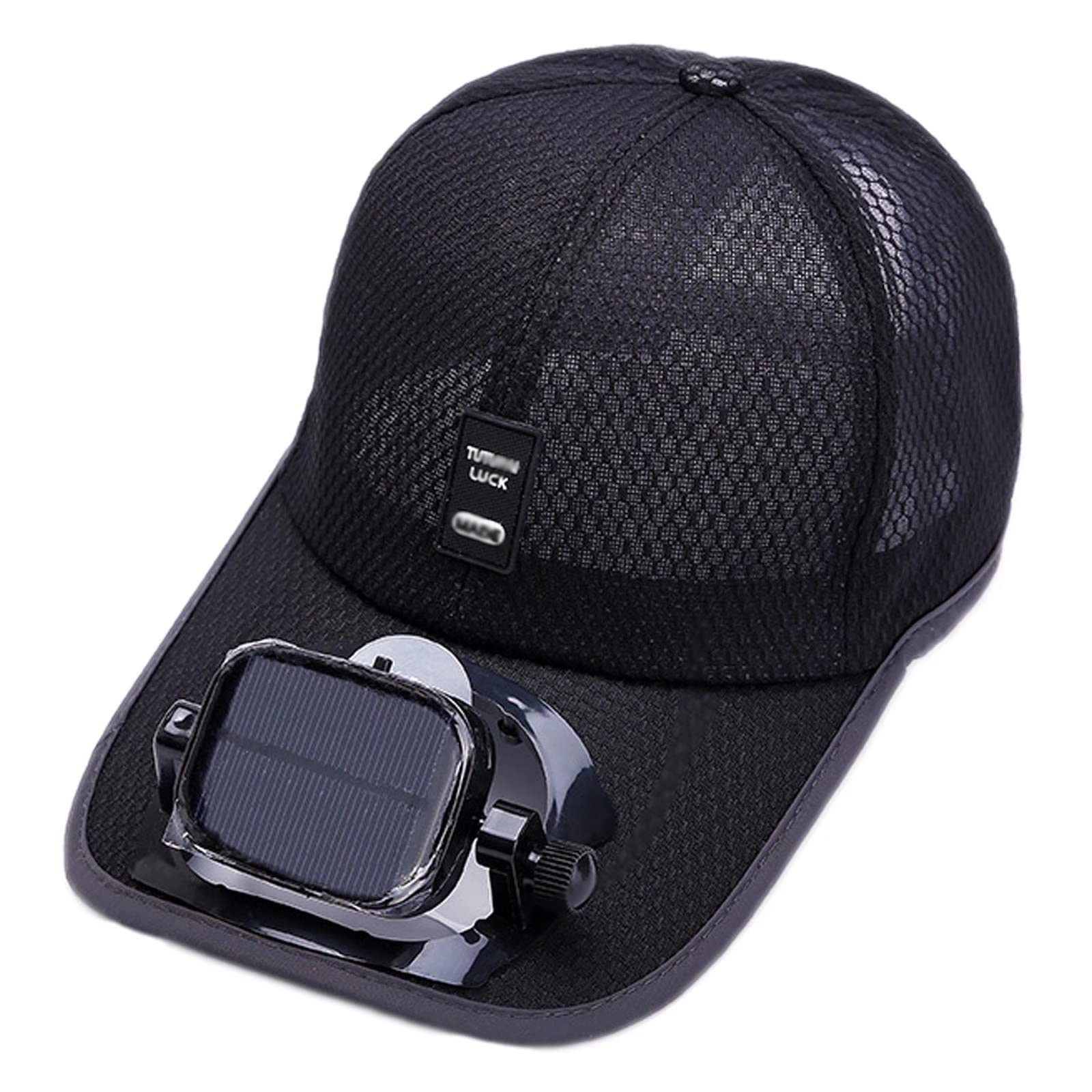 Solar Powered Cooling Fan Hat for Outdoor Sports, Travel & Camping - UV Protection Sun Hat for Hiking, Running, Beach & Summer Activities