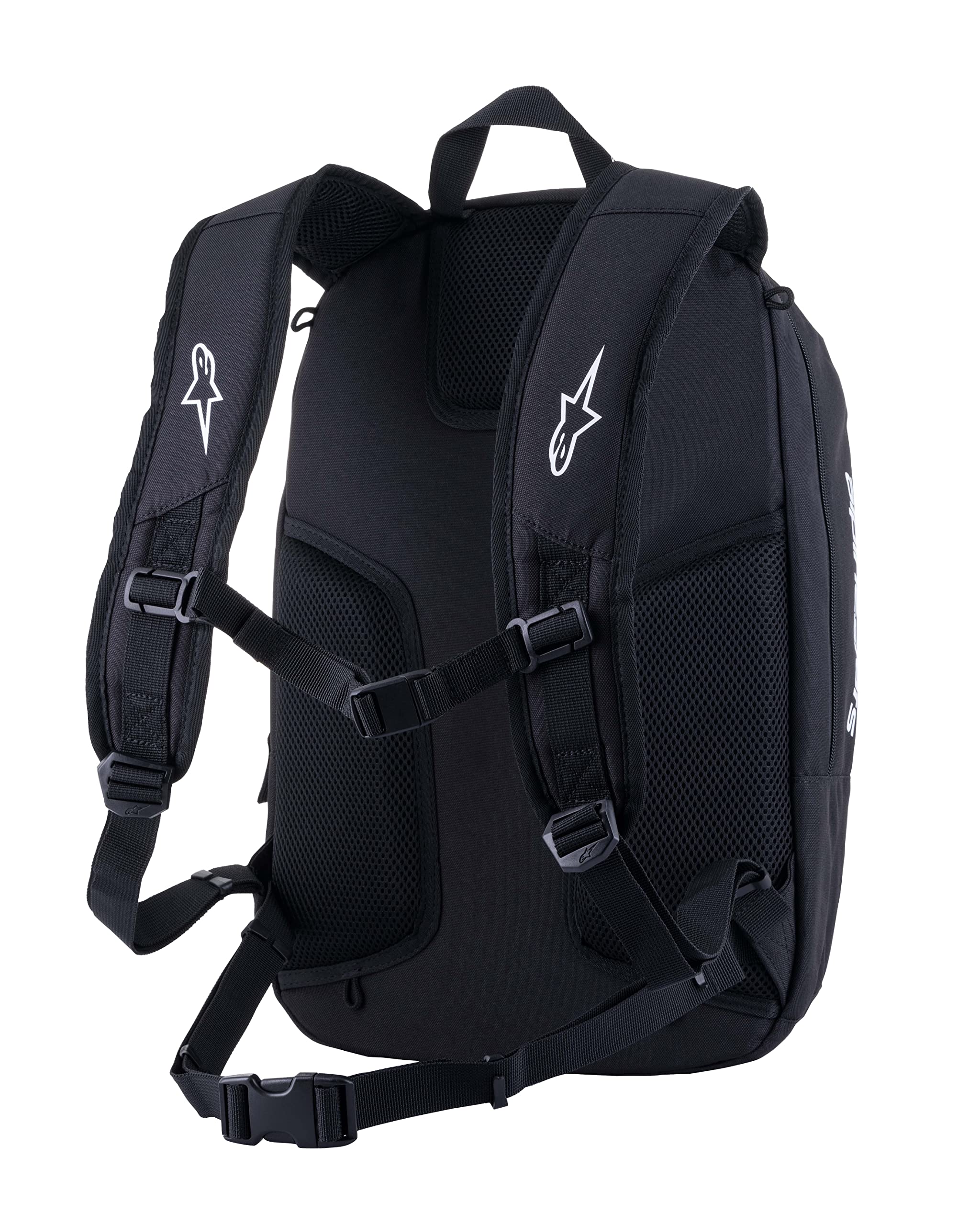 Alpinestars Charger Boost Backpack - Lightweight Durable Motorcycle Backpack for Men & Women, Waterproof Riding Bag with Laptop Compartment (Black/Black) - Perfect for Commuting, Travel & Outdoor Adventures