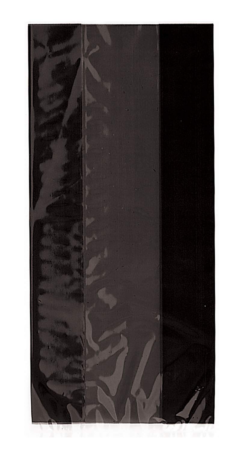 Black Cellophane Goodie Bags 14x5.3 Inches - 30 Pack | Elegant Party Favor Bags for Birthdays, Baby Showers, Weddings & Events | Perfect for Candy, Gifts & Treats | Reusable & Durable Party Supplies