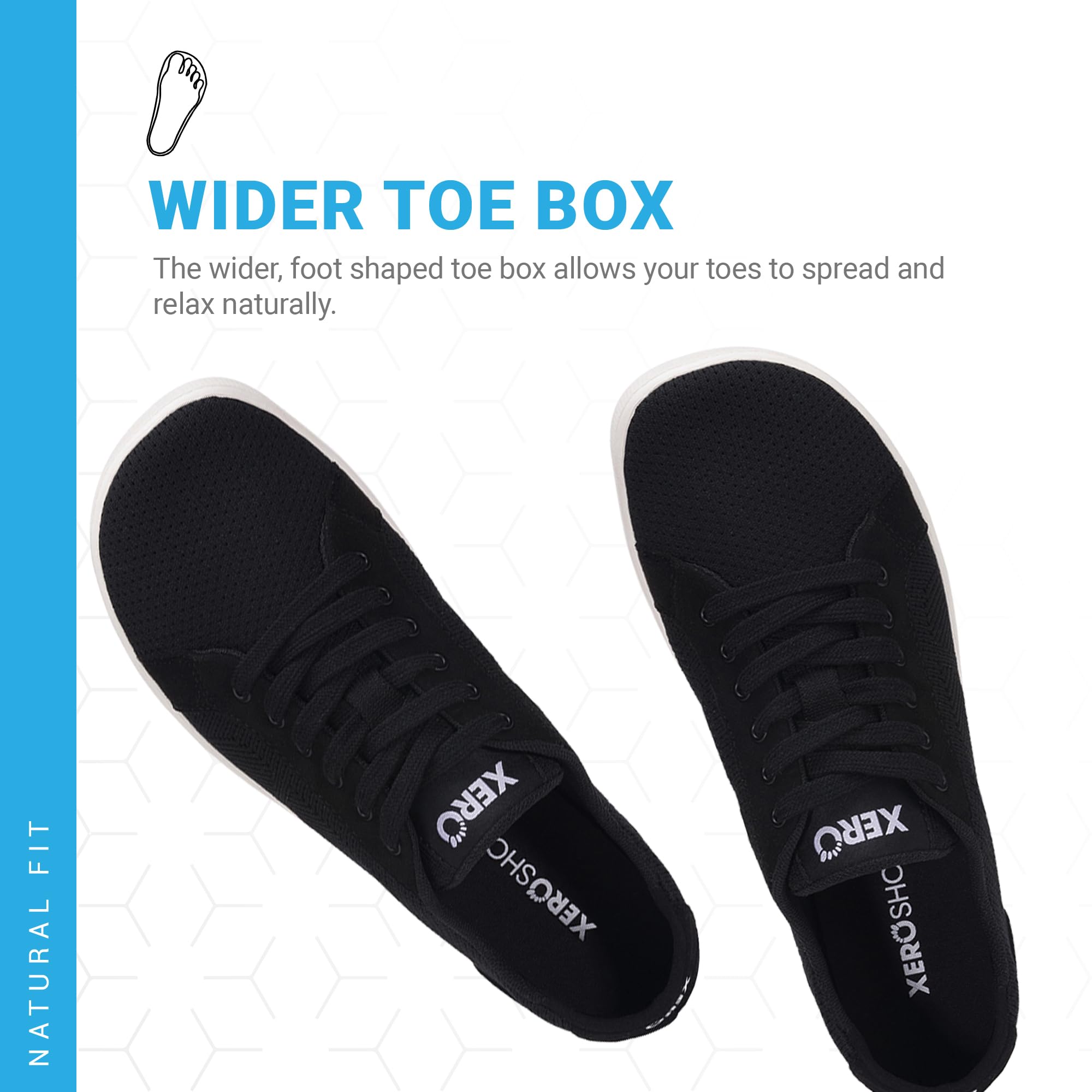 Xero Shoes Dillon Classic - Women's Barefoot Casual Shoes with Breathable Mesh | Zero Drop, Wide Toe Box Minimalist Design | Perfect for Walking, Running & Everyday Comfort