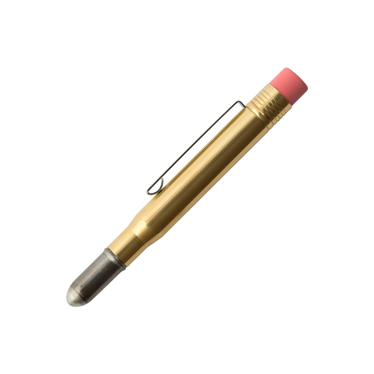 Travelers Company Brass Pencil - Premium Solid Brass Writing Instrument for Journaling, Sketching & Note Taking - Perfect for Travel, Office & Everyday Carry (EDC)