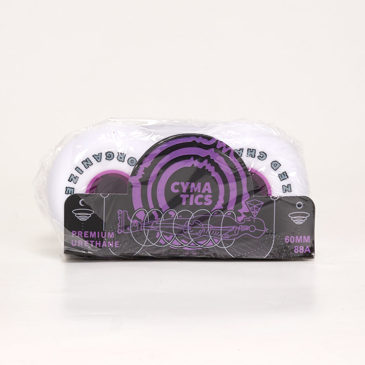 Cymatics Neutral Wave 60mm 88a Skateboard Wheels - Set of 4 - Perfect for Cruising, Street Skating & Smooth Rides