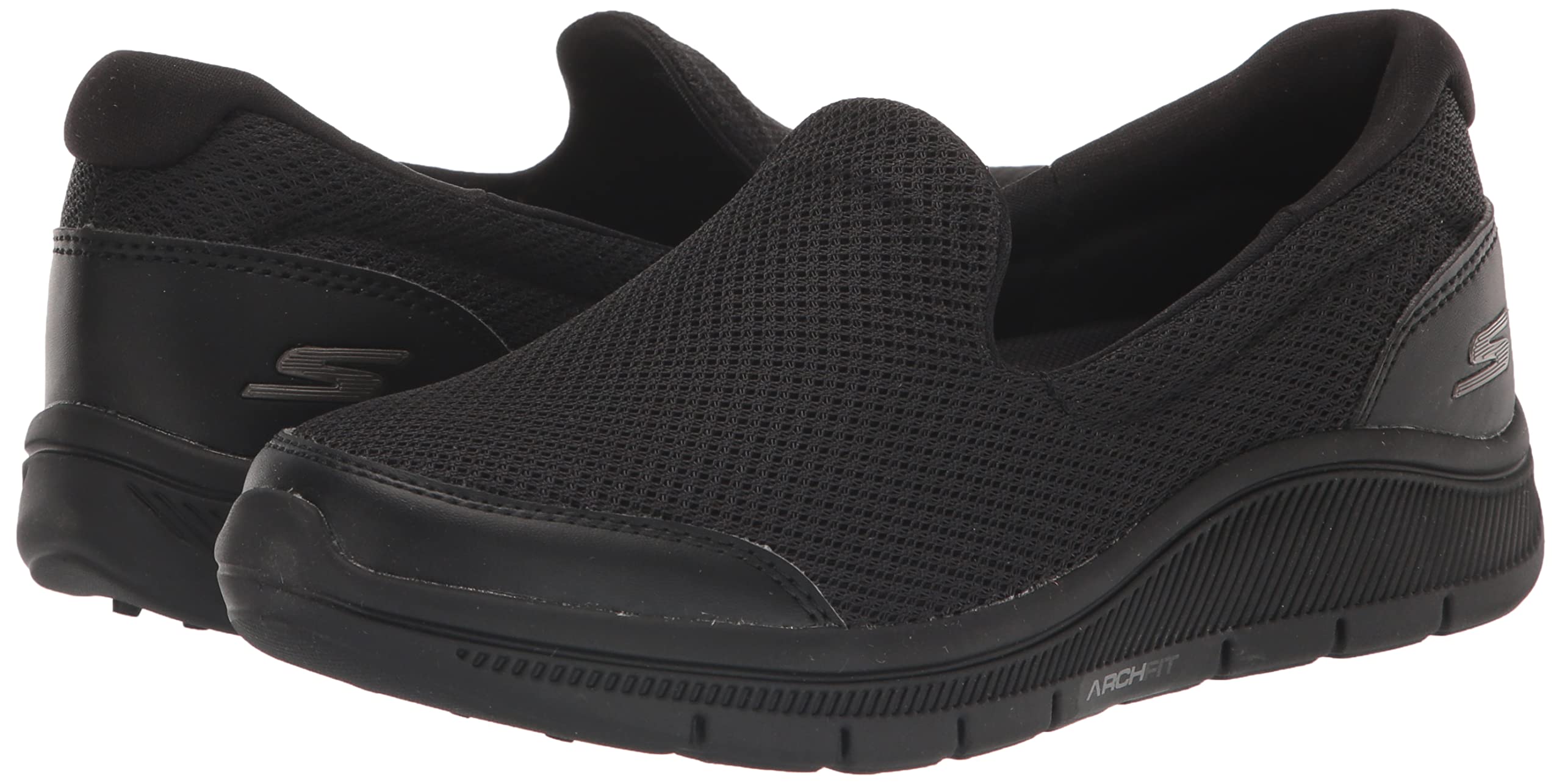 Skechers Women's Arch Fit Slip-On Walking Golf Shoes - Comfortable Support for Walking, Golf & Casual Wear - Perfect for Work, Travel & Everyday Use
