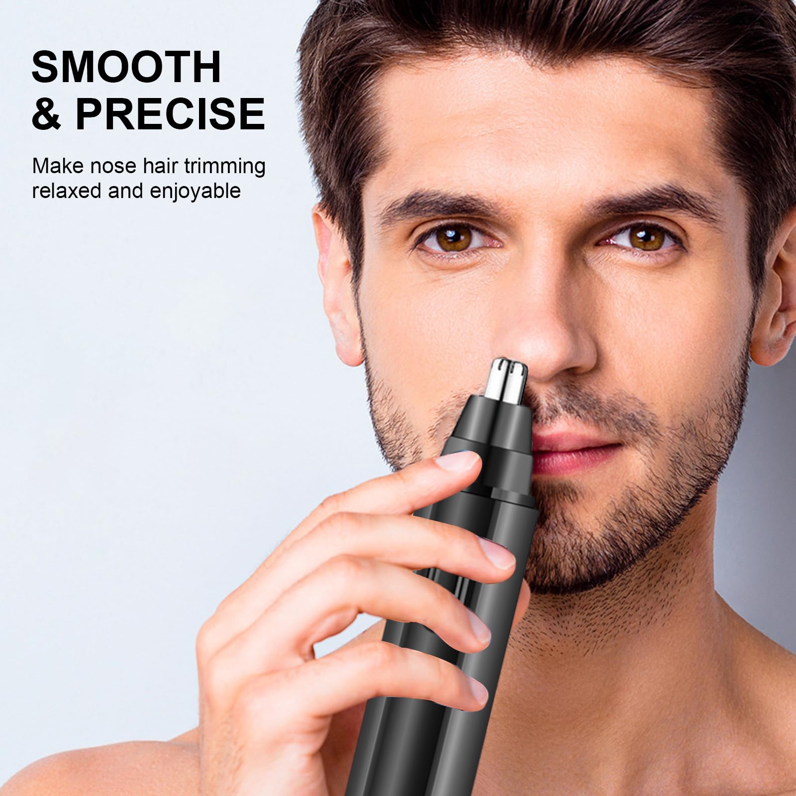 Electric Nose Hair Trimmer - Gentle & Painless Nose Hair Removal Tool with ABS Body - Perfect for Travel, Grooming & Personal Care