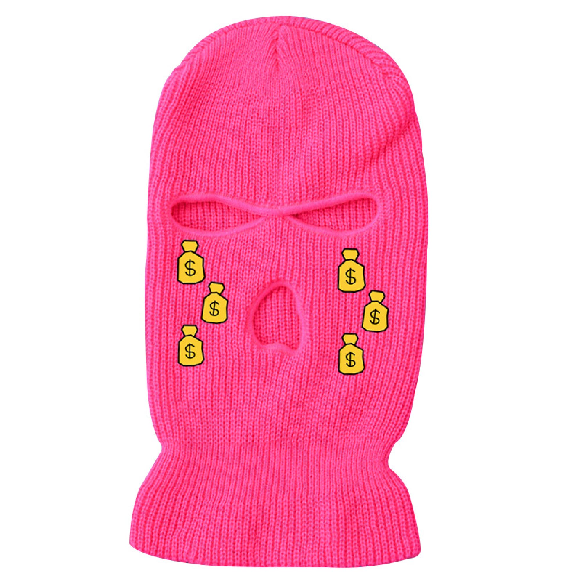 IMSWW 3-Hole Wool Knit Ski Mask - Winter Warm Balaclava for Outdoor Cycling, Skiing & Snowboarding - Windproof Face Cover for Cold Weather Activities